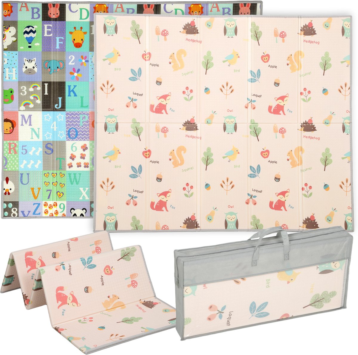 AIYAPLAY Kids Floor Playmat-XPE, PE-148L x 176,5B x 1H cm-Mehrfarbig