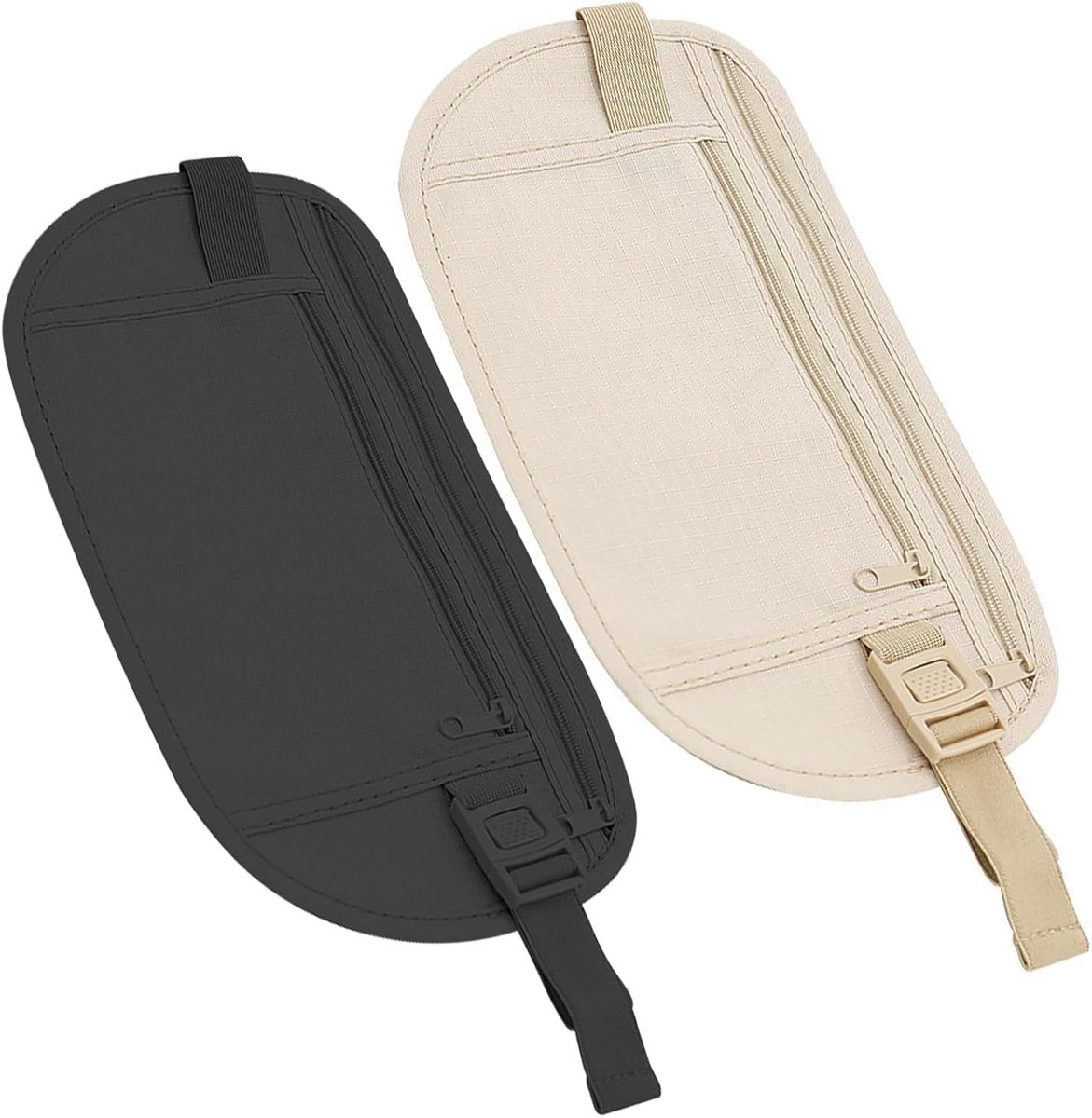 Platte Heuptas - Zwart - Waterdichte Antidiefstal Heuptas met RFID-Bescherming - Voor Dames en Heren