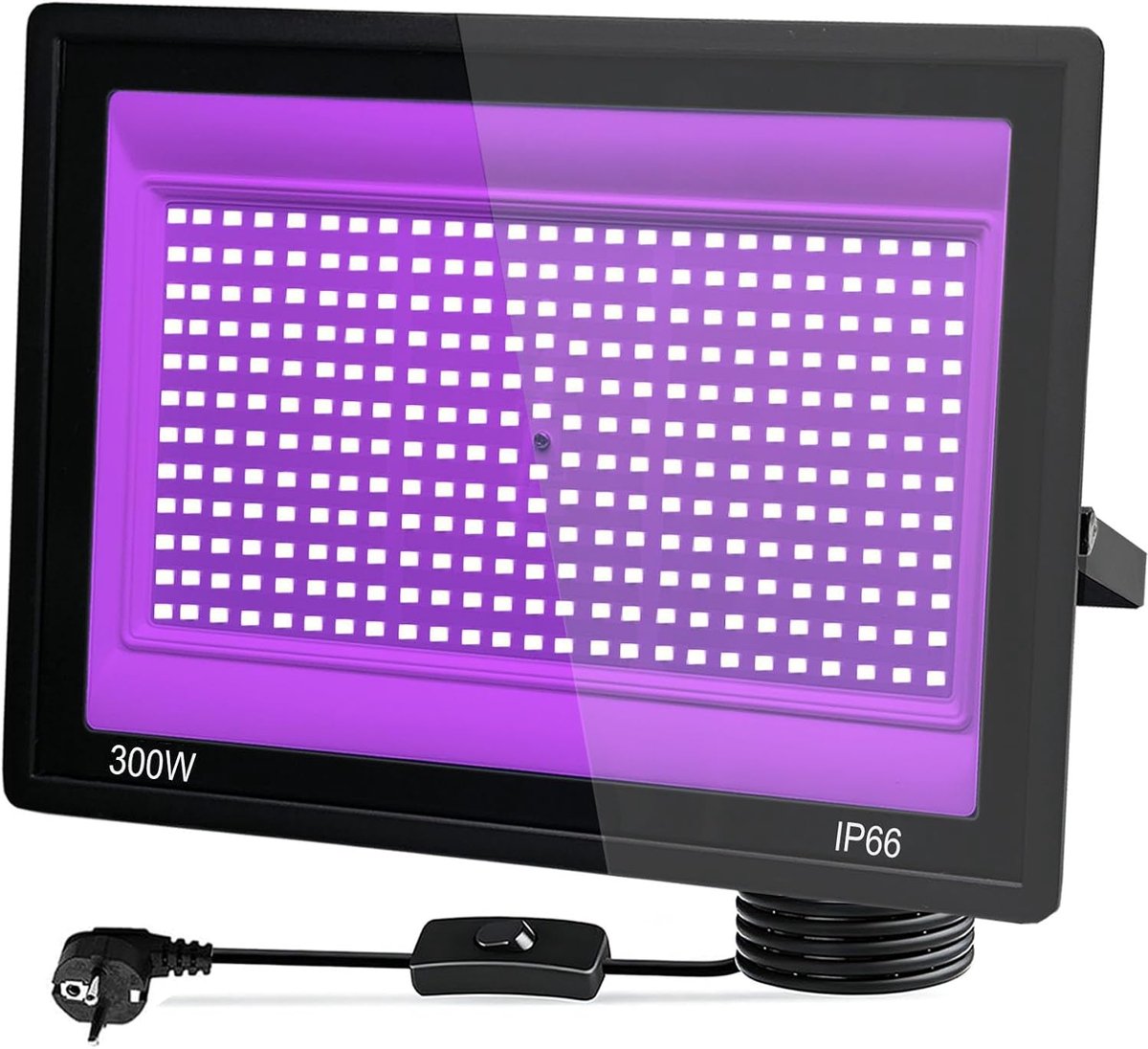 UV Black Light Spotlight 300W, IP66 Waterdicht UV LED Blacklight, 395-400nm UV Schijnwerper, LED Black Light Voor - ShopVlot