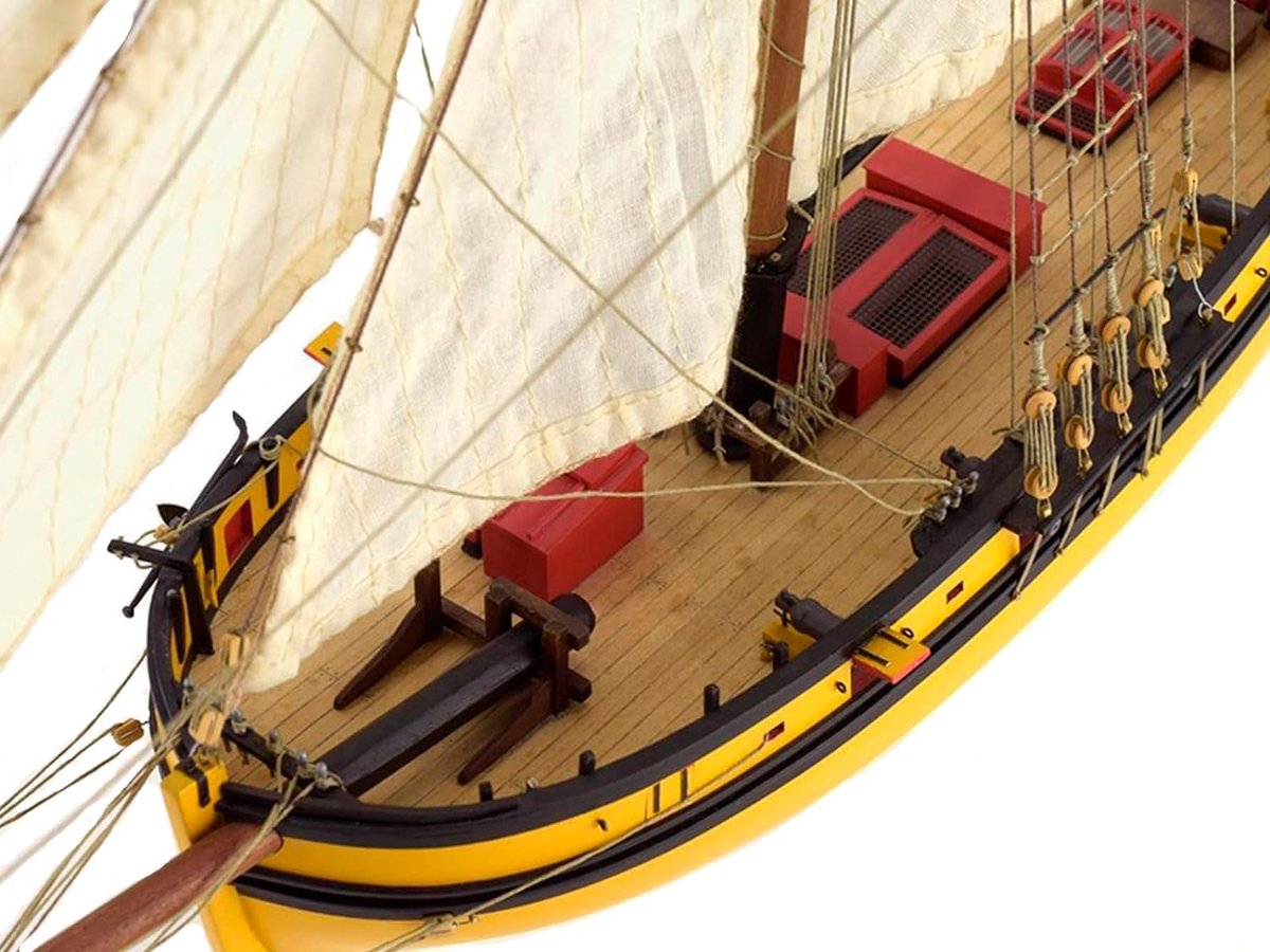 Artesanía Latina - Houten Scheepsmodel - Franse Kaperskotter Le Renard - Model 22401, Schaal 1:50 - ShopVlot