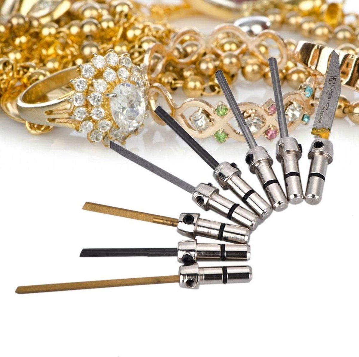 Engraving Bit Set of 8 Various Functions Metal Pneumatic Impact Engraving Machine Engraving Machine Milling Cutter - ShopVlot