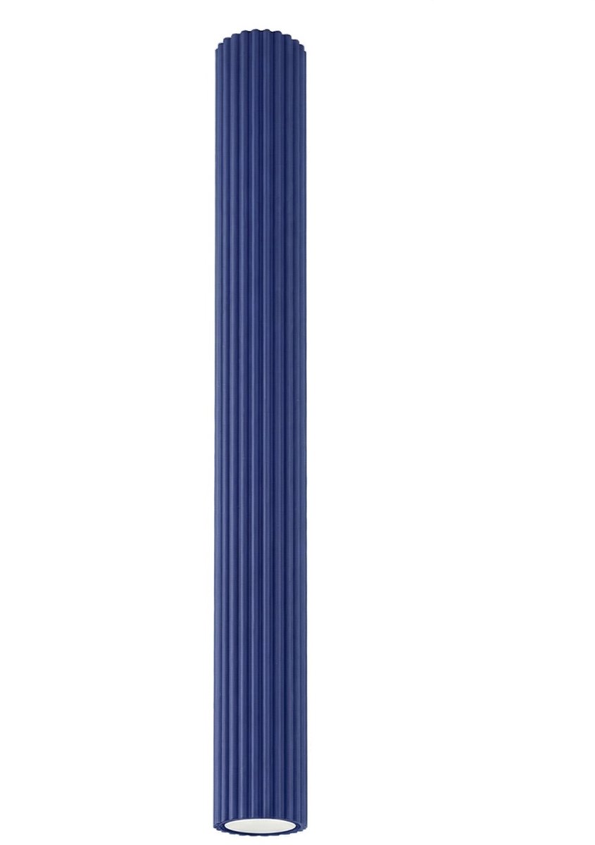 Sollux Lighting Plafondlamp Karbon - GU10 - ultramarijn - aluminium - 6.5x6.5x60cm
