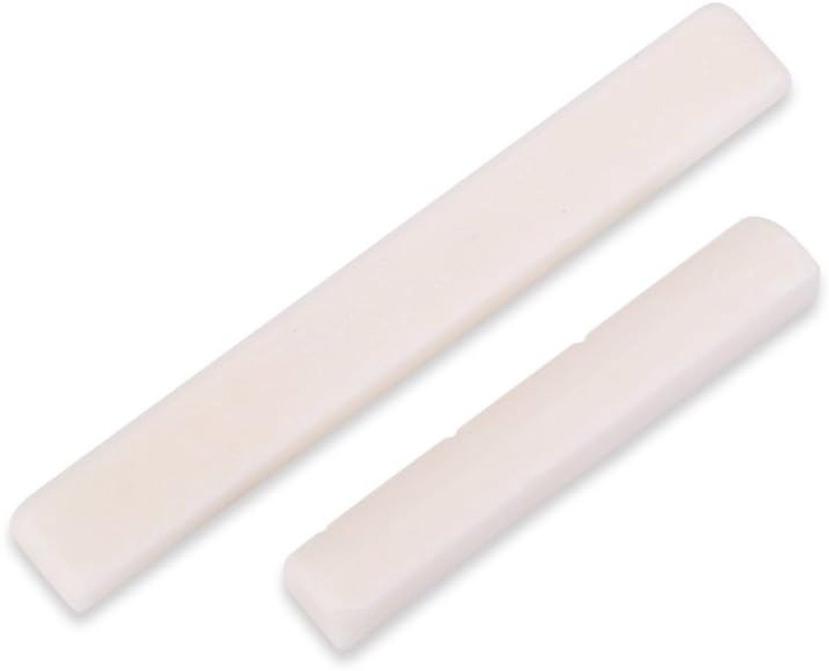2 Pcs Ukulele Bridge Saddle and Nut Replacement for 4 string Ukulele Parts - ShopVlot