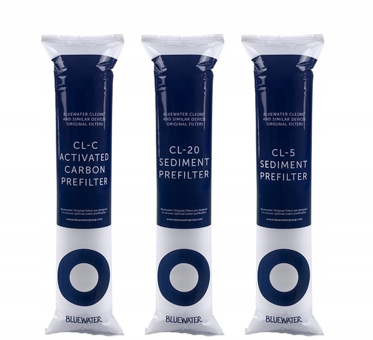Set van 3 Waterfilter Patronen voor Keukenapparatuur - Halfjaarlijkse Vervanging