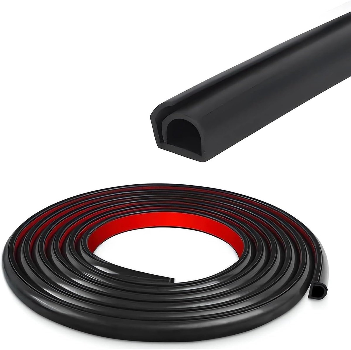 3 meter kabelgoot, zwart, 12 x 12 mm, flexibele kabelafdekking - ShopVlot