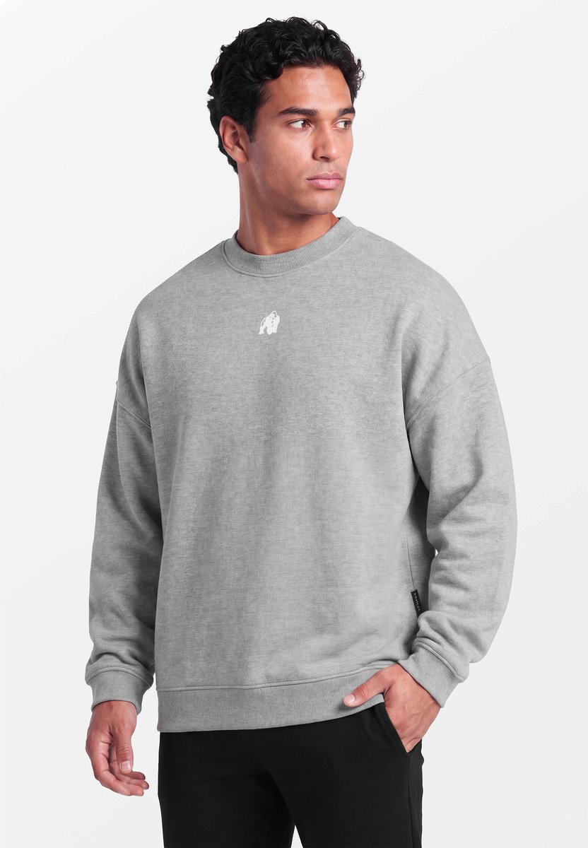 Gorilla Wear Leeds Oversized Sweater - Lichtgrijs - S