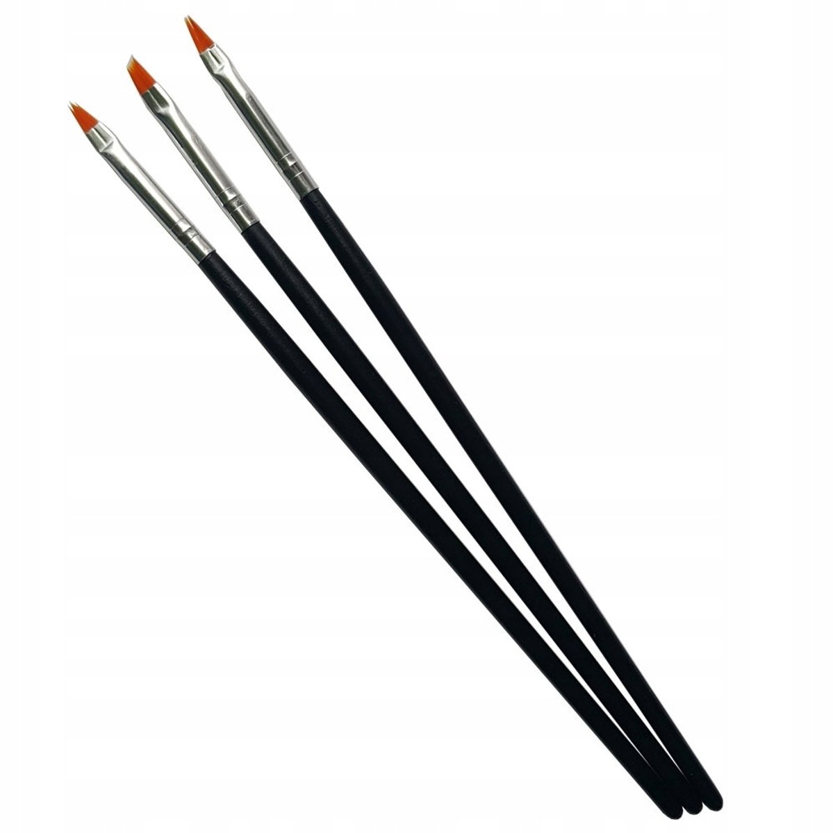 3x Nageldecoratie Penselen Set - Gel & Acryl