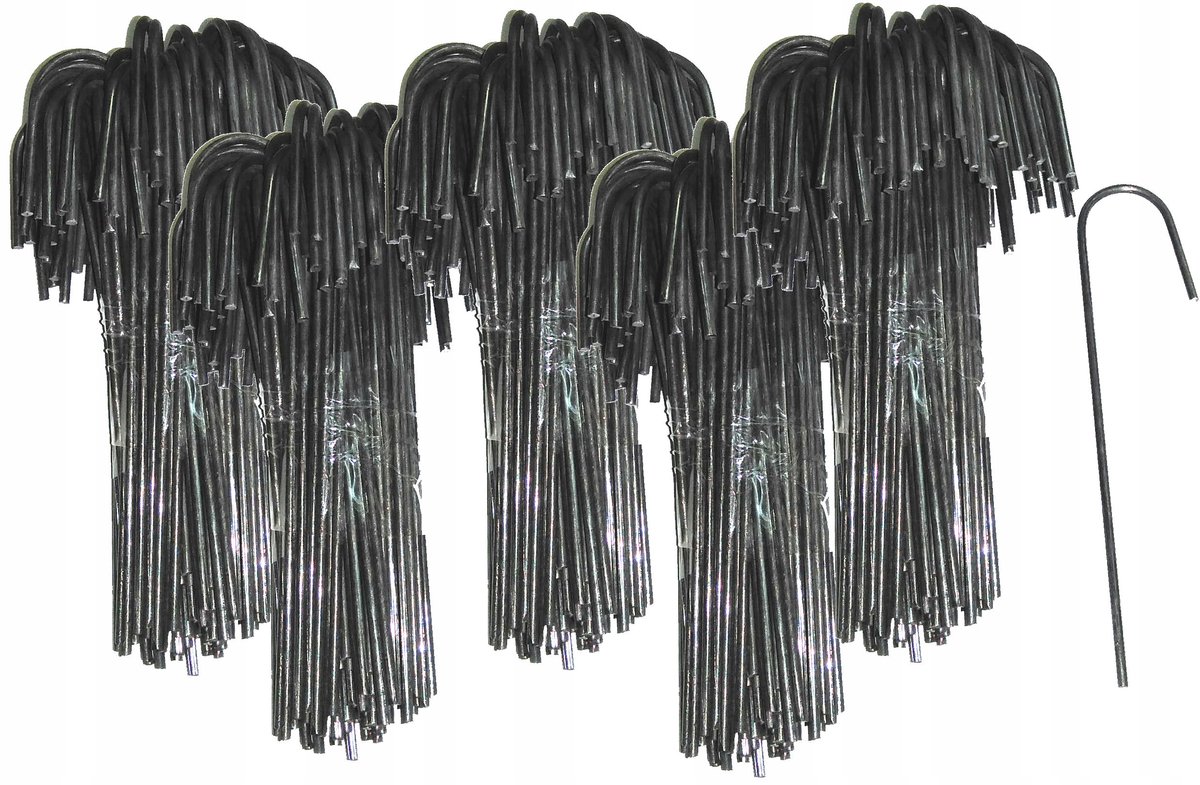 500x Metalen Grondpennen 15cm voor Agriliner, Netten & Bodembedekking