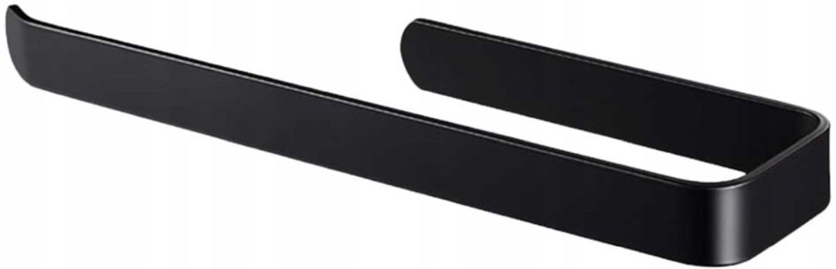 Zwarte Aluminium Handdoekrolhouder 28cm - Keuken & Badkamer
