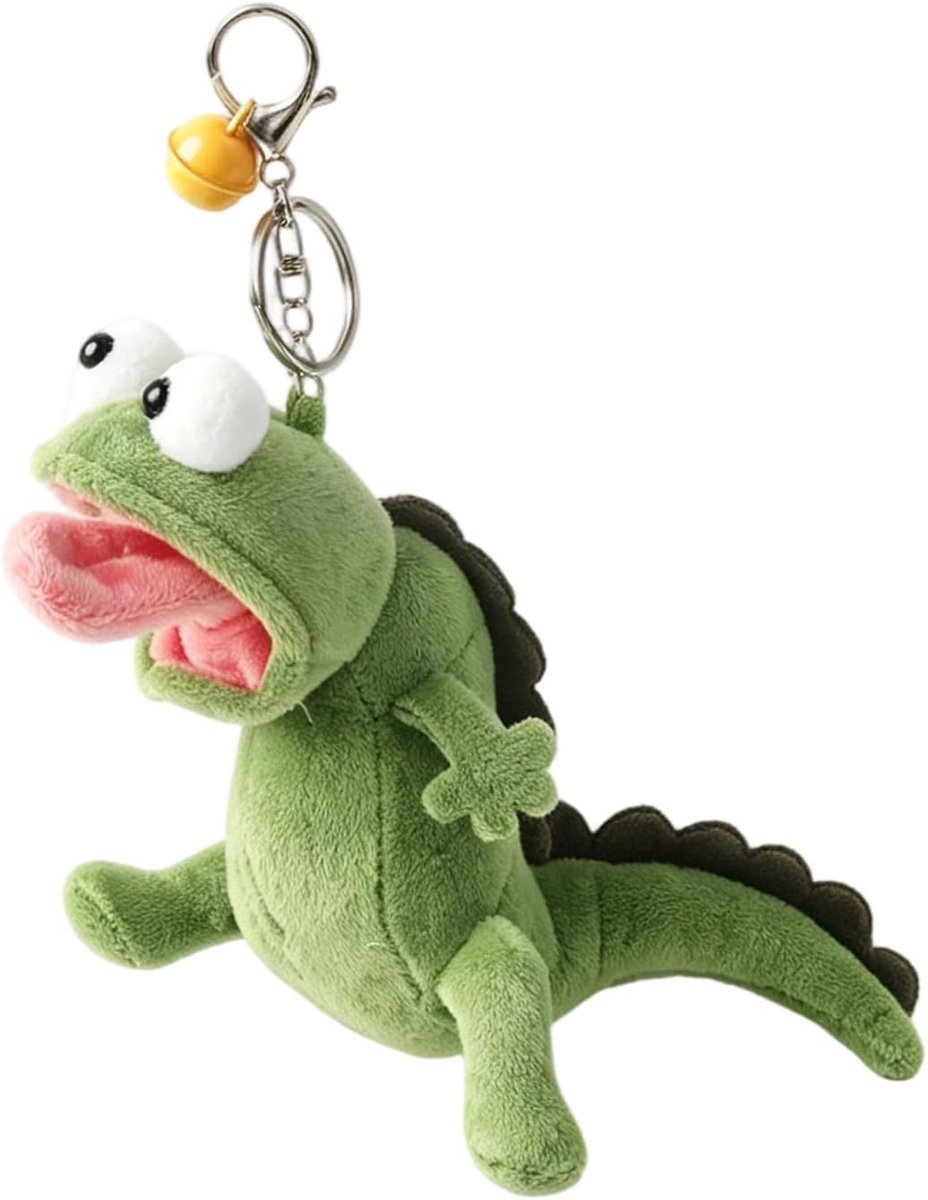 Pluche Dino sleutelhanger 10 cm voor rugzak en tas - ShopVlot