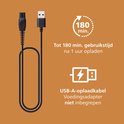 USB-A oplaadkabel voor Philips haartrimmer, 180 minuten gebruiksduur na 1 uur opladen.