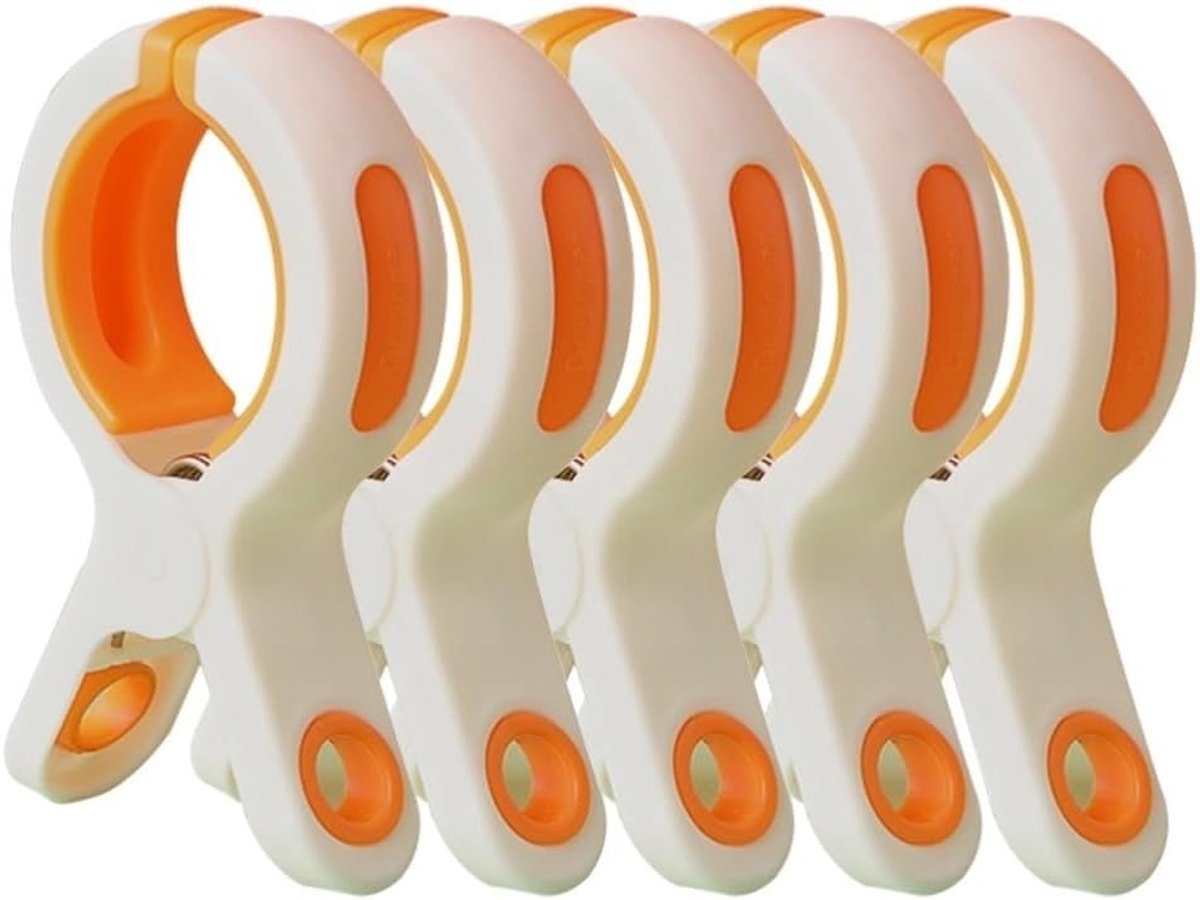 Strandhanddoekclips - 6 stuks - Grote Wasknijper - Quiltclips - Wasknijpers - Grote Knijpers - Handdoekknijpers - Wasknijpers