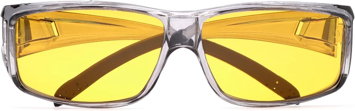 YIMI All-round sunglasses, polarised lenses for wearing over correction glasses, fit over normal glasses with 100% UV - ShopVlot