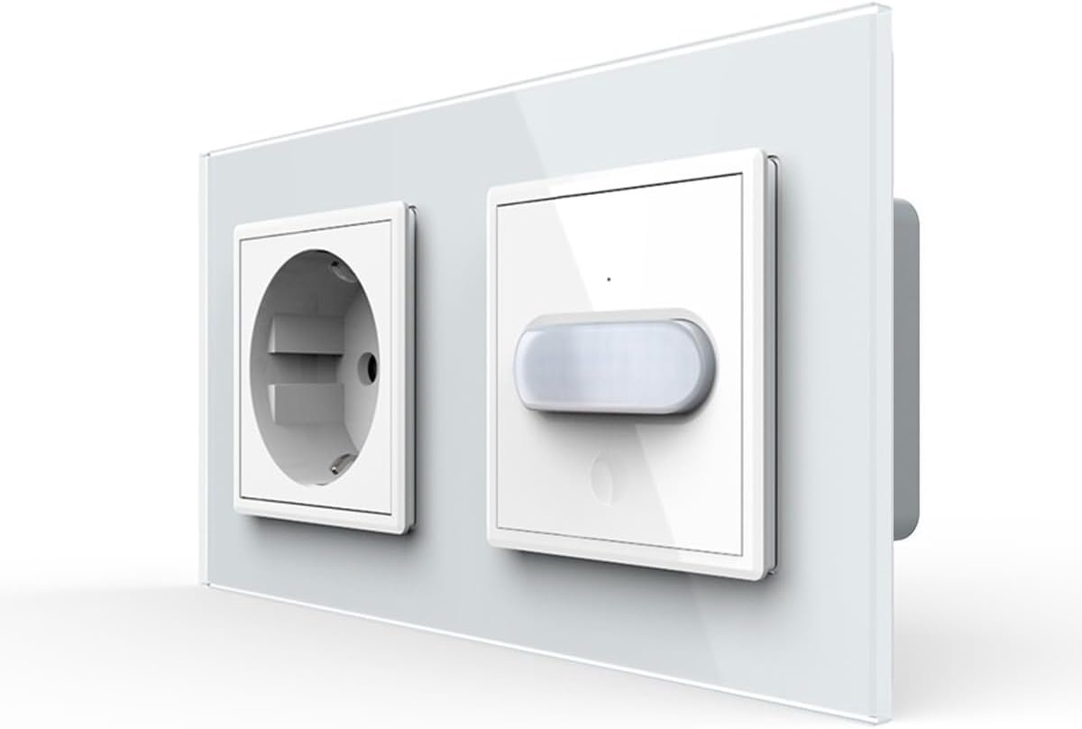 Livolo Socket and PIR Motion Detector Sensor with Touch Switch On/Off Automatic Light Control when Moving - ShopVlot