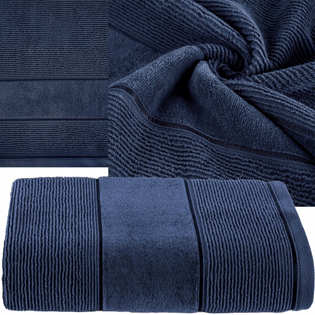 Zachte Katoenen Badhanddoek 70x140cm 500 gsm - Blauw