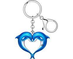 Acrylic Cute Dolphin Keychain Car Keys Wallet Bag Keychain Accessories Ocean Beach Gifts For Women Girls Animal Lovers - ShopVlot