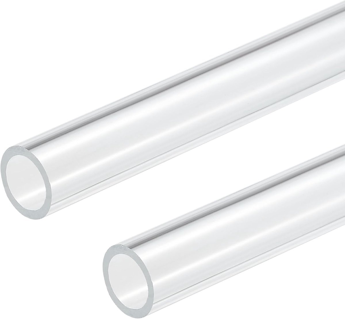 DMiotech 2pcs 14mm x 18mm(9/16" x 0.7") Clear Acrylic Pipe Rigid Plastic Tubes 10inch for Aquarium Water Pipe, Water - ShopVlot