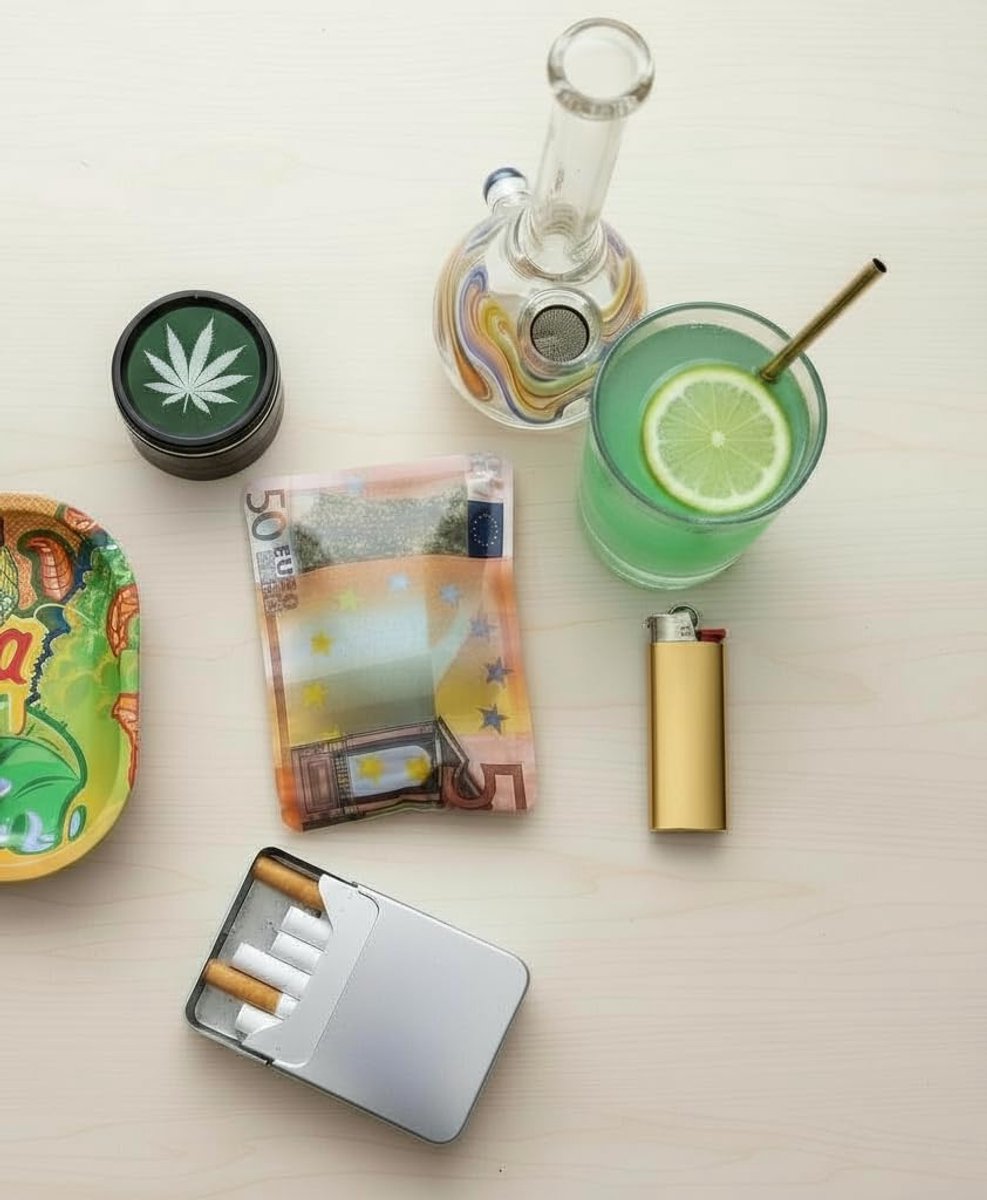 Cali bags, 50 Euro note Gelato Baggies, printed zip bags, 20 pieces, 10 x 7 cm - ShopVlot