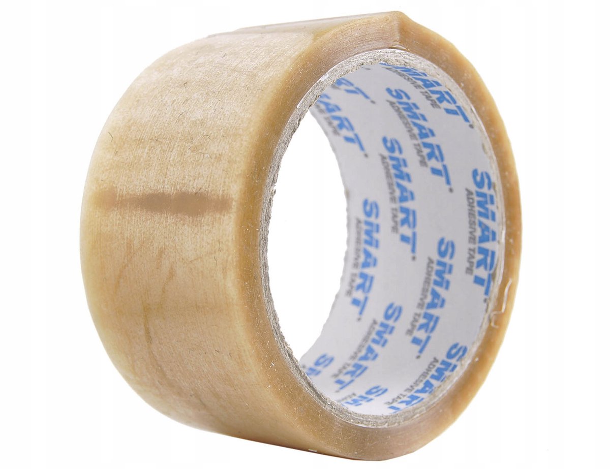 2x 36x Pakkingstape 48mm x 66m SMART Transparant Sterk Rubber Oplosmiddel