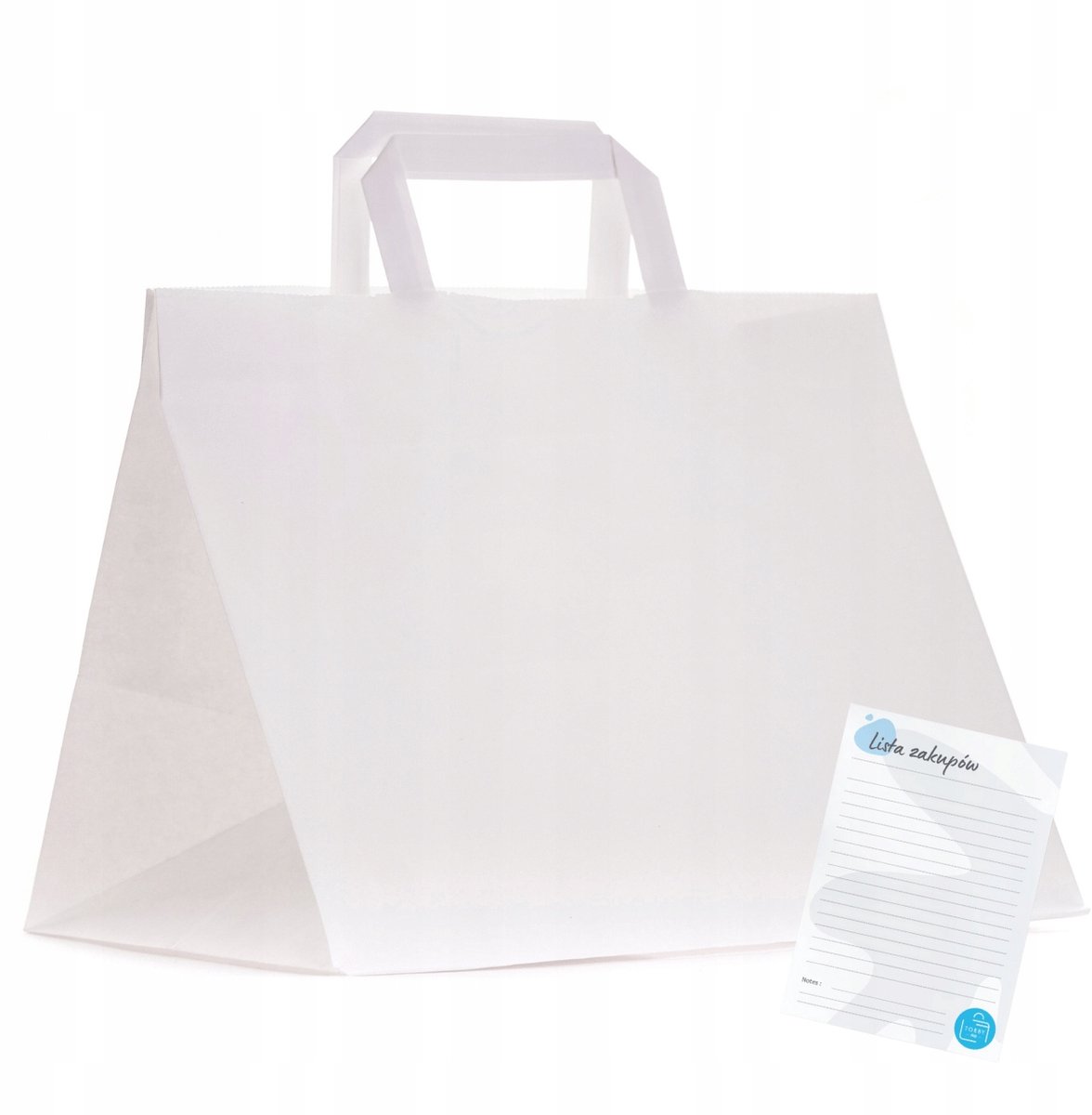 50x Witte Papieren Draagtassen 32x22x25cm - Catering & Lunch