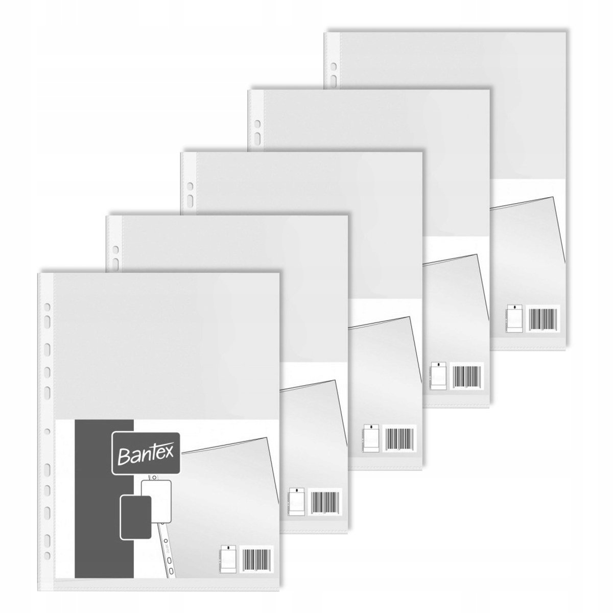 Bantex A4 Perfo Hoezen - 500 stuks - Documentbescherming