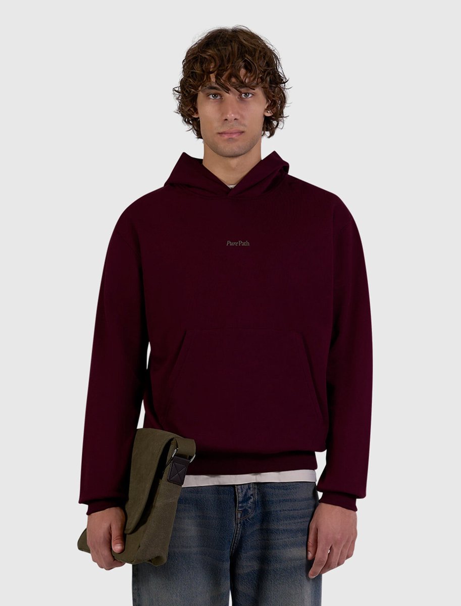 Pure Path Pure Path Hooded Sweater Tree Trunk Wine Red (26030306 - 107)