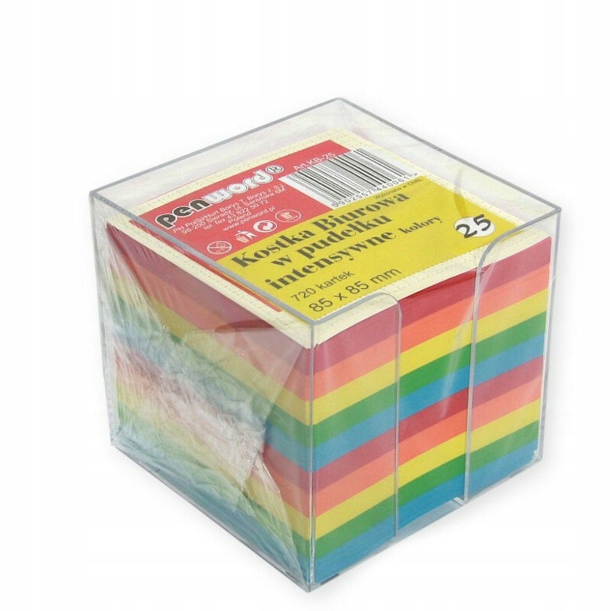 Kleurrijke kantoenblok 85x85x70mm 720 vel