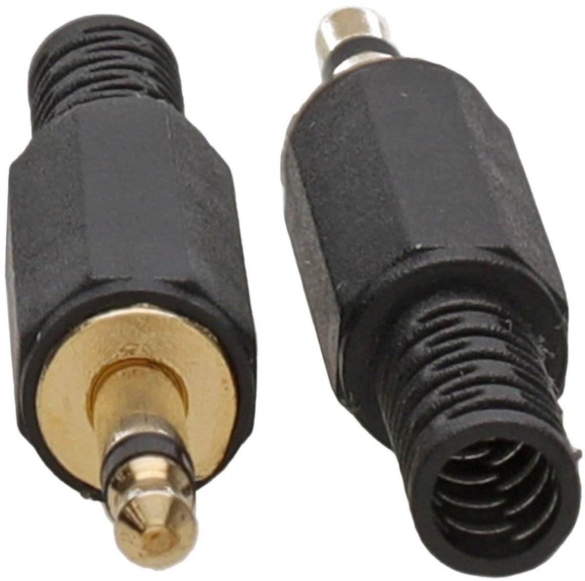 kenable 3.5mm Mono Jack Plug End Gold Solder Yourself [2 Pack] - ShopVlot