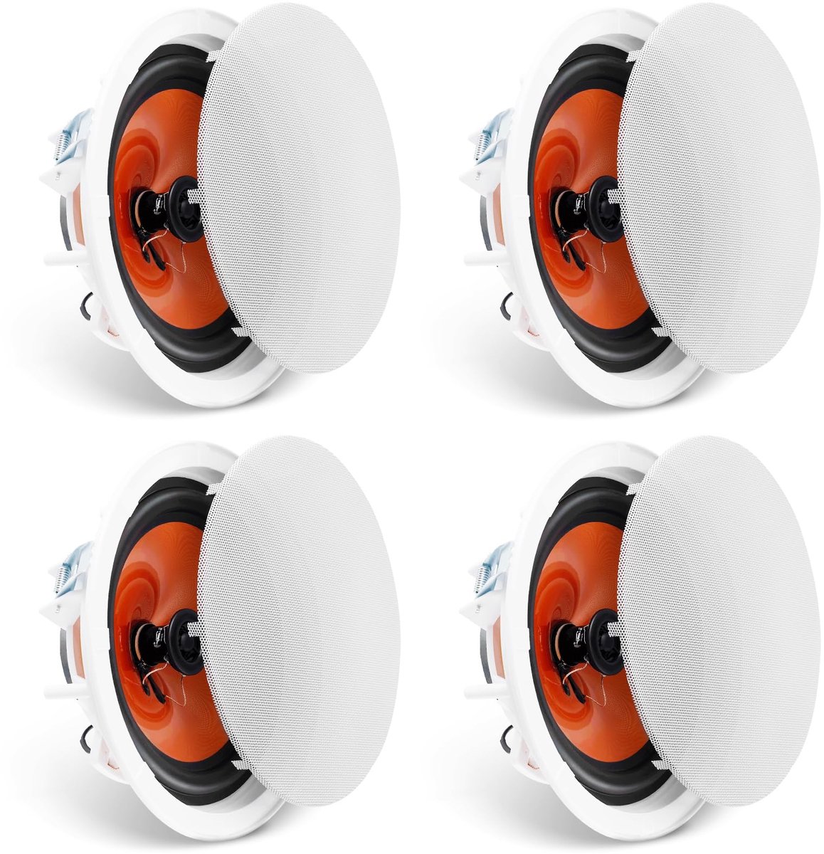 Plafondluidsprekers set van 4 - 20 cm - 100 W vermogen - ideaal voor thuisgebruik - ShopVlot