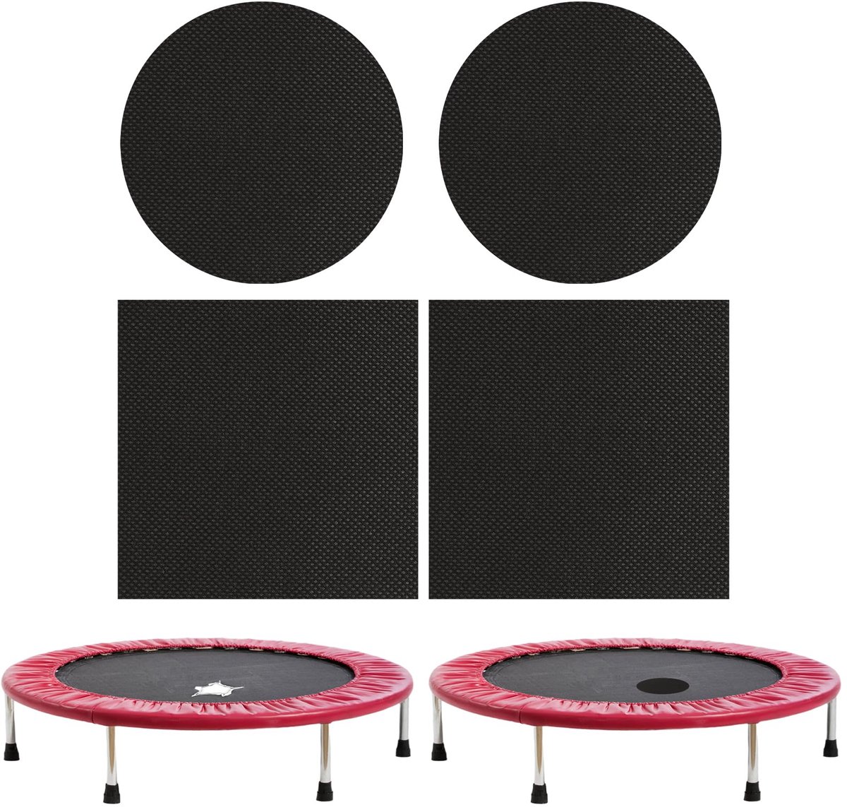 4-delig Trampolin Reparatieset met Zelfklevende Nylon Patches