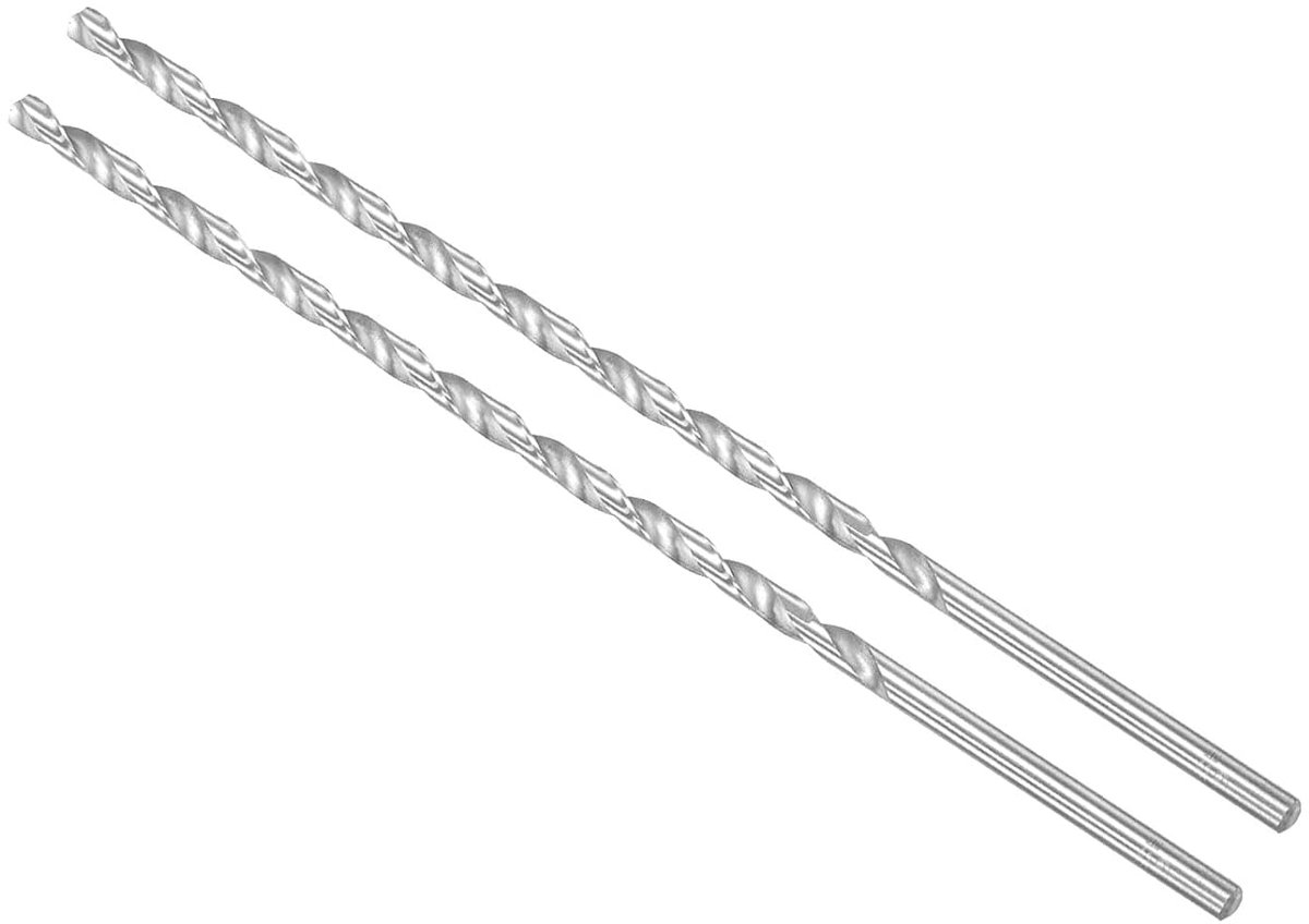 Extra Long HSS Grinding Twist Drills, 6mm Diameter 300mm Length, Straight Spiral Drill Bit – (Applications: for Metal - ShopVlot