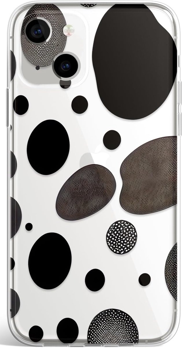Berkin Arts Clear Soft Case Compatible with iPhone 14 Cow Print Design Crystal Transparent Cute Bumper Protective Case - ShopVlot
