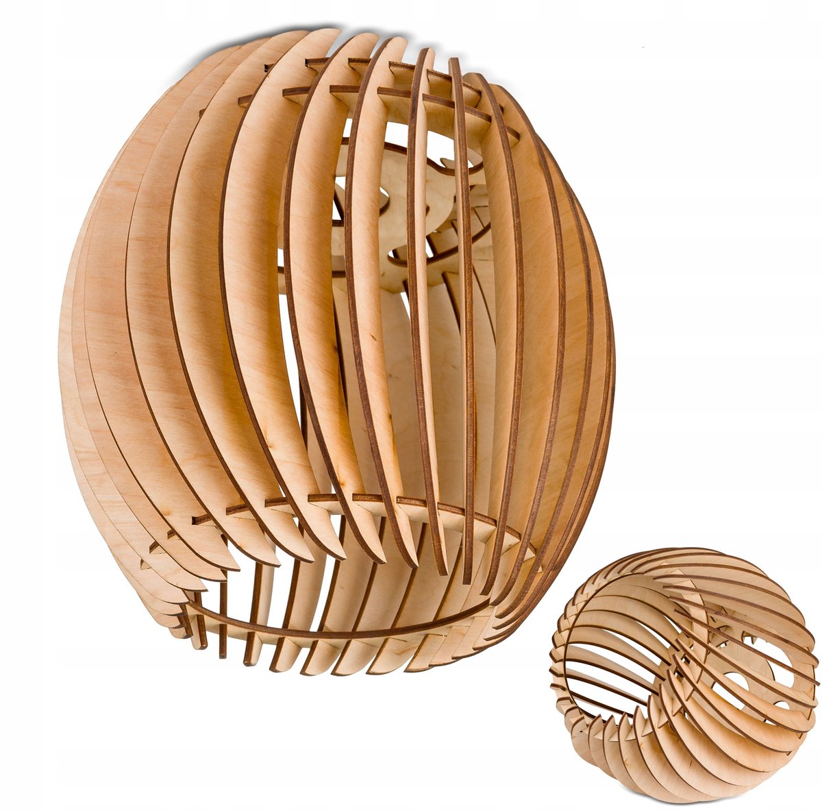 Houten Lampenkap E27 21cm - Sfeervolle Loft Stijl