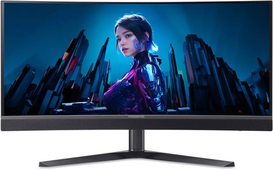Predator X Series X34F1, Curved gaming OLED monitor, 34 inch UWQHD 360 Hz, 0.03 ms, QD-OLED HDR500 True Black, FreeSync Premium Pro G-Sync Compatible