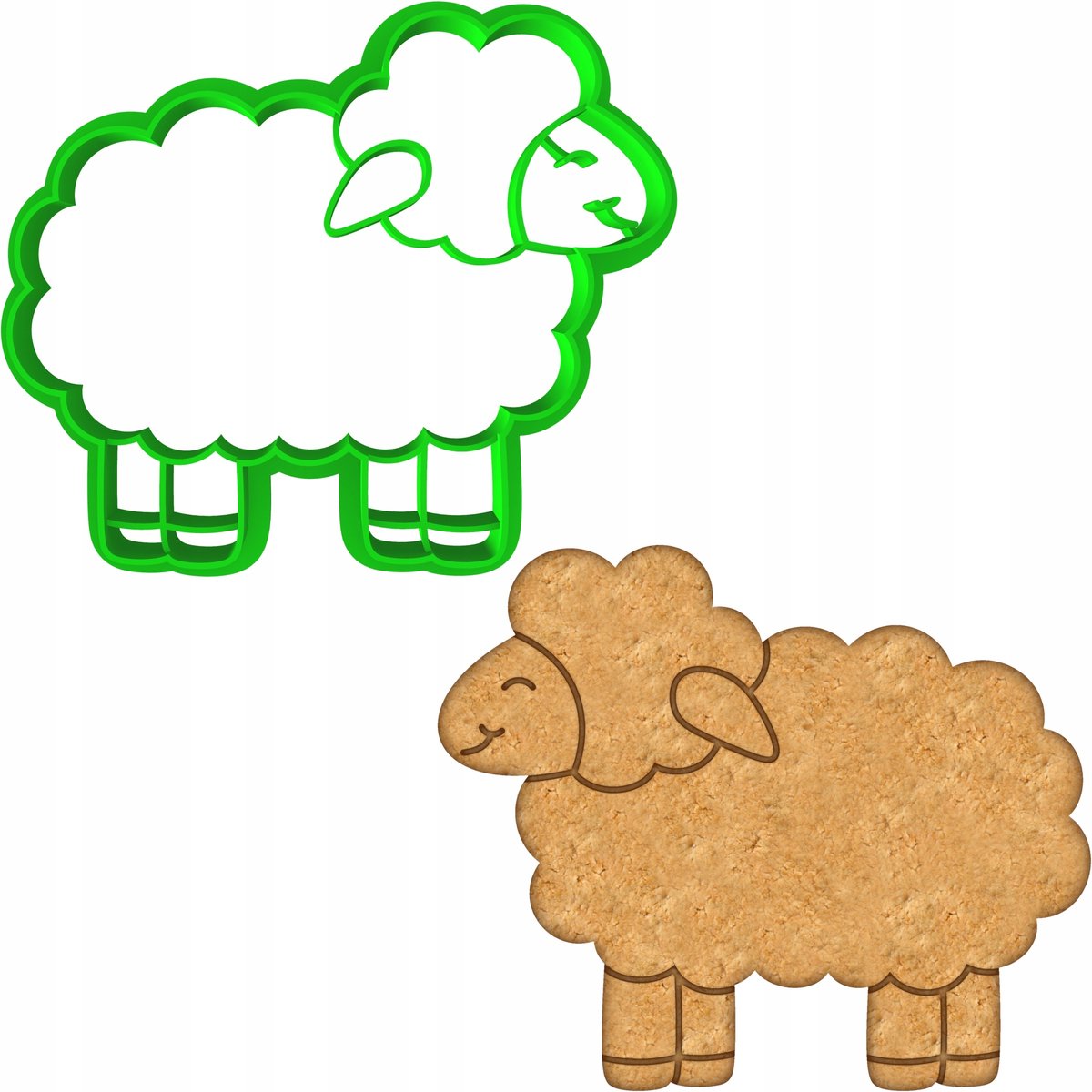 Paar Koekjesvorm Schaap 9cm - Bakvorm voor Koekjes & Koekjes
