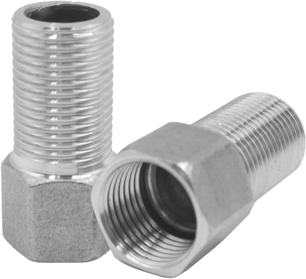 Uitbreidingspijp 1/2 Duim - Roestvrij staal 304 - 48 mm lengte - Ideaal voor sanitair toepassingen - ShopVlot