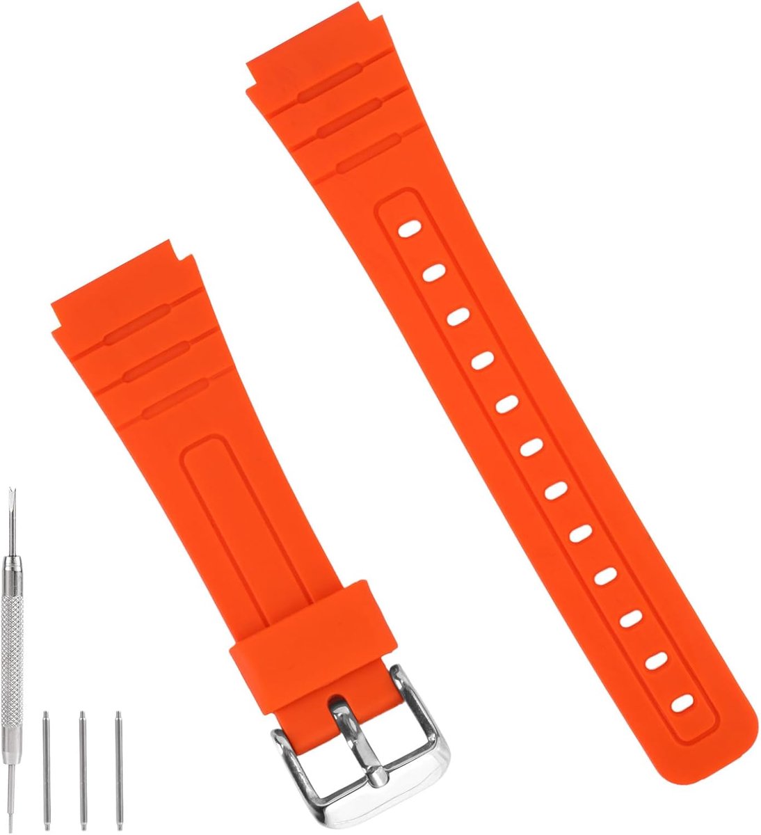 Horlogeband 20mm - Matte TPU hars - Vervangband voor digitale horloges - Geschikt voor diverse modellen - ShopVlot