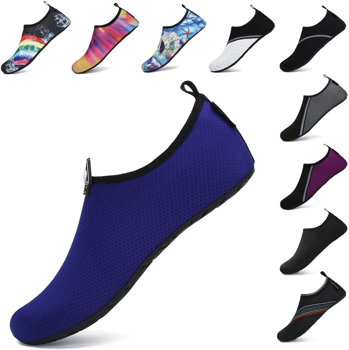 Badschoenen unisex 42/43 EU - blauw - sneldrogend - ideaal voor buitenactiviteiten - ShopVlot