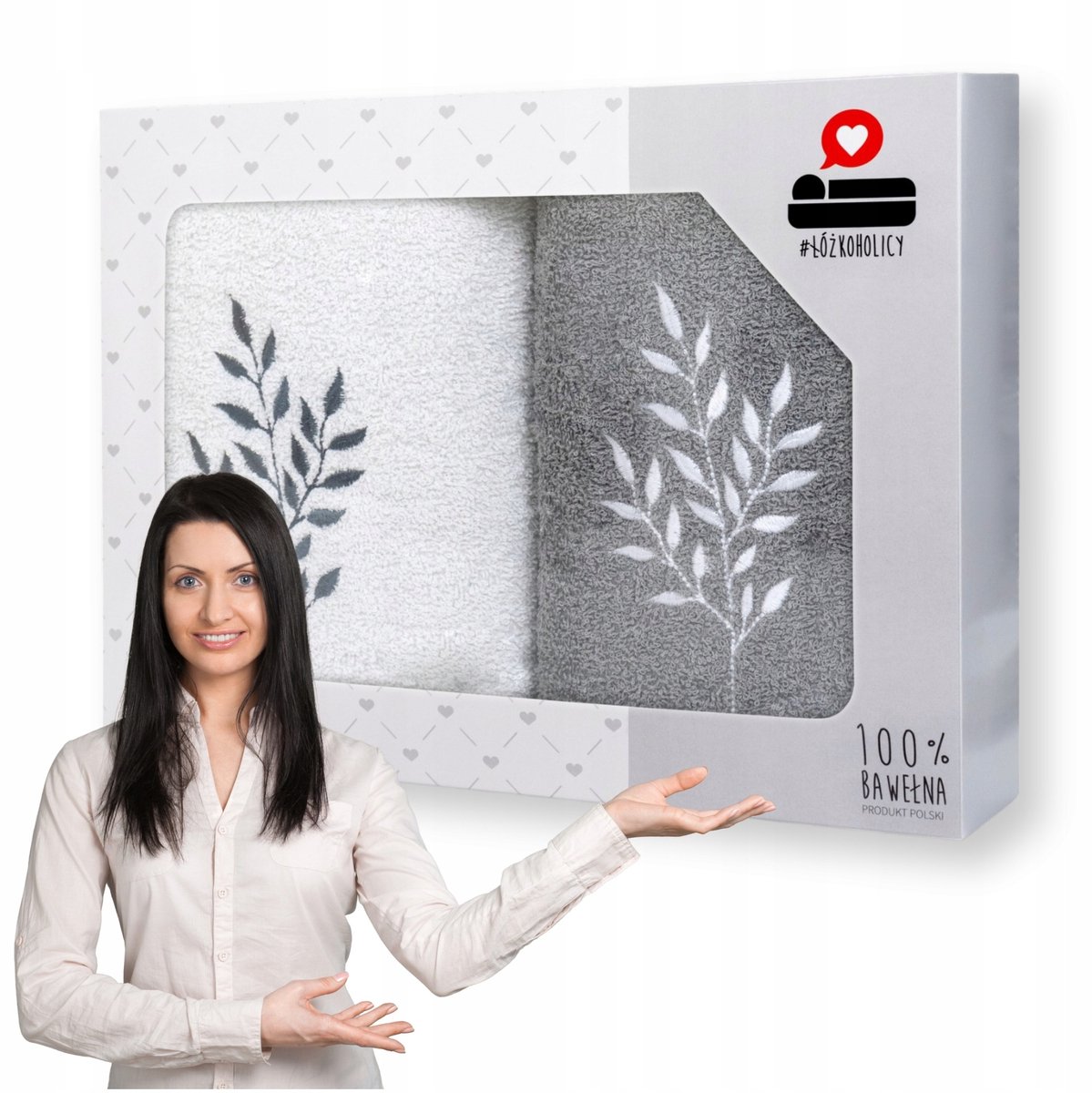 Luxe Luba Handdoek Set 2 stuks 70x140 cm - Cadeau Verpakt