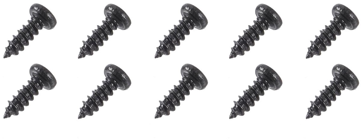 Zelftappende schroeven M2 x 6 mm - ronde kop - met Phillips aansluiting - ideaal voor hout en kunststof - ShopVlot