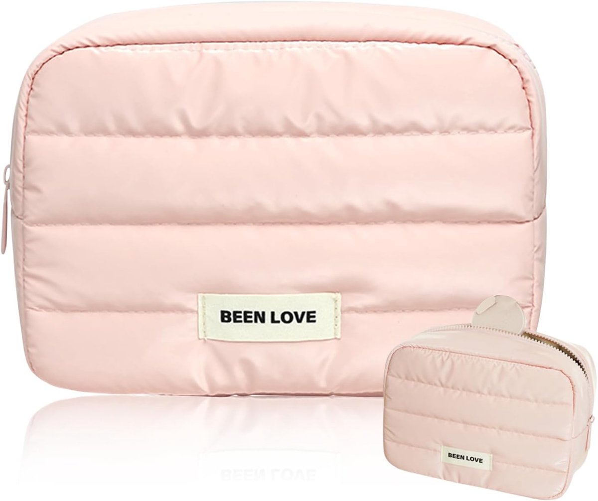 Cosmeticatas dames - grote capaciteit 20,5x14,5x9 cm - zacht en pluizig - ideaal voor make-up en verzorging - ShopVlot
