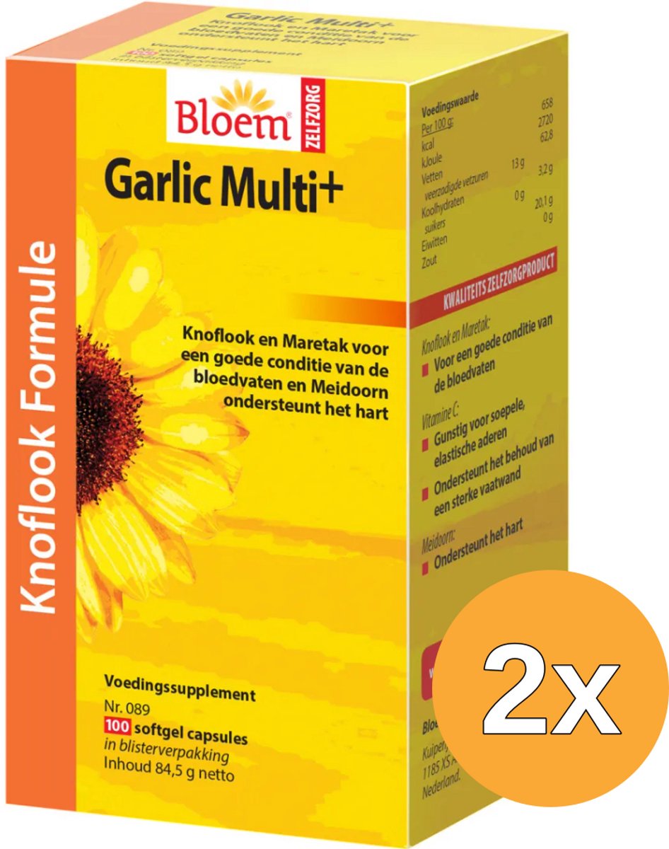 2x Bloem Garlic Multi+ (100 capsules)