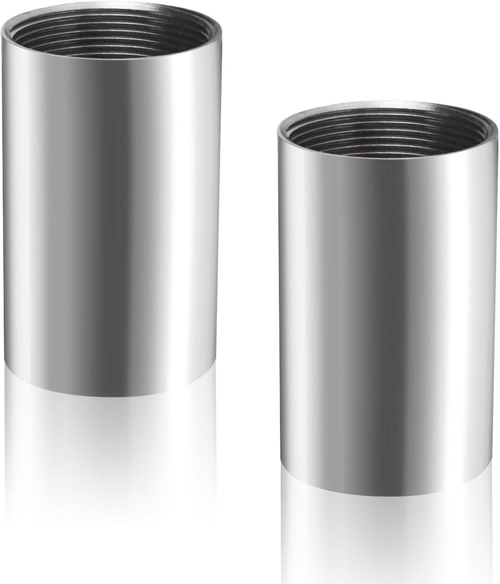Threaded buizen 1/2 inch - 304 roestvrij staal - eenvoudig te installeren - geschikt voor sanitair en radiatoren - ShopVlot