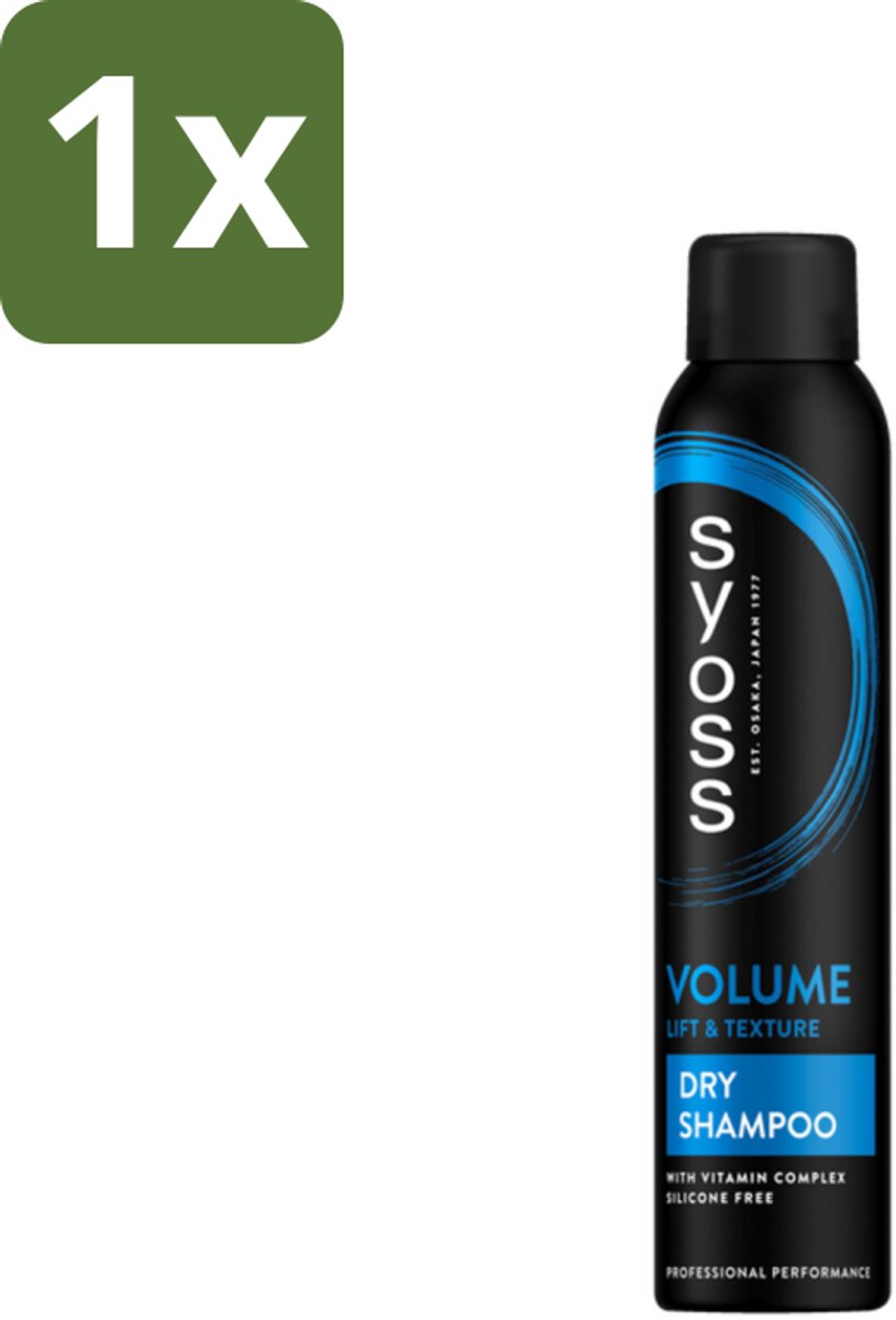 1 x SYOSS - Volume Droogshampoo - Shampoo - Voor Volumeboost - 200ml - Volumeboost - Droogshampoo - Fris Haar - Salonkwaliteit - Haartype