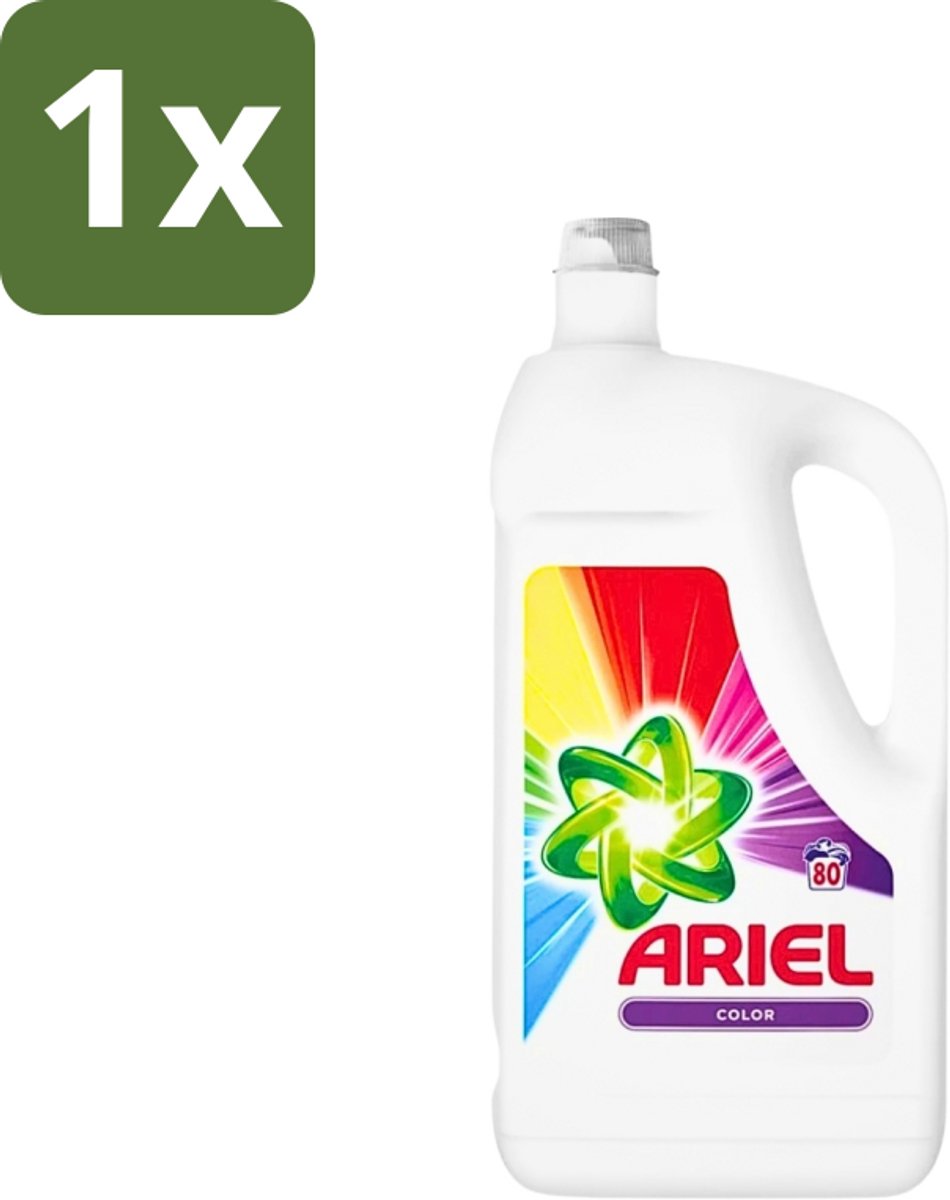 1 x Ariel - Wasmiddel - Color - 80 Wasbeurten - 2,64 liter - Kleurbehoud - Vlekverwijdering - Wasmiddel Voor Gekleurde Kleding - Frisse Geur - Wasmiddel 80 Wasbeurten