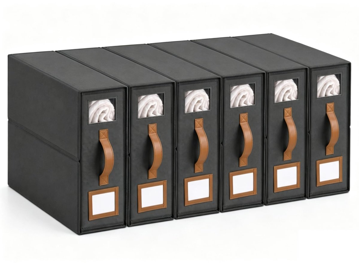 Beddengoed Opberg-Organizer 38 x 32 x 11,5 cm - Grijs - Handig voor opbergen - Ruimtebesparend - ShopVlot
