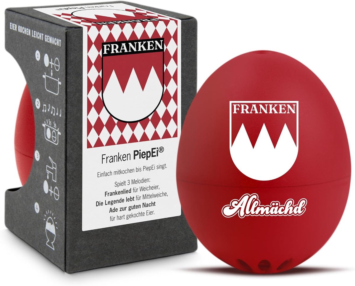 Kookei met muziek en timer - 3 hardheden - leuk kookaccessoire - perfect gekookt ei - ShopVlot