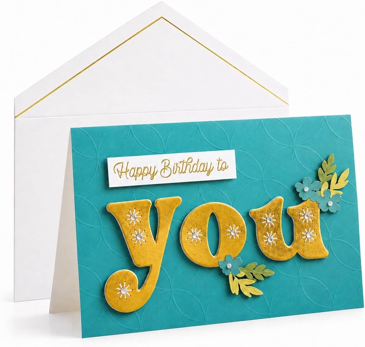 3D kaart - Happy Birthday - met envelop en zegelsticker - perfect voor verjaardagen - ShopVlot