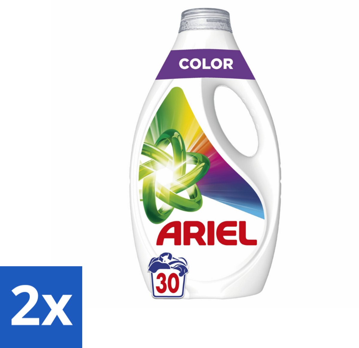 2 x Ariel - Vloeibaar Wasmiddel - Color - 30 Wasbeurten - 1350 ml - Wasmiddel - Ariel - Kleurwas - Vlekkenverwijderaar - Wasformule