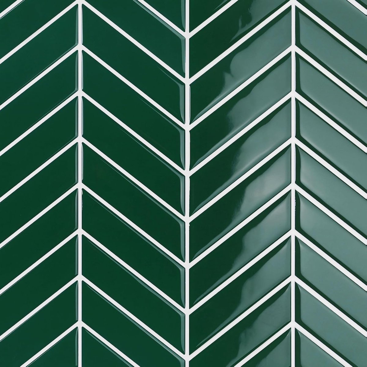 Tegels Stickers 3D Herringbone - Groen - Zelfklevend - Perfect voor Keuken en Badkamer - ShopVlot